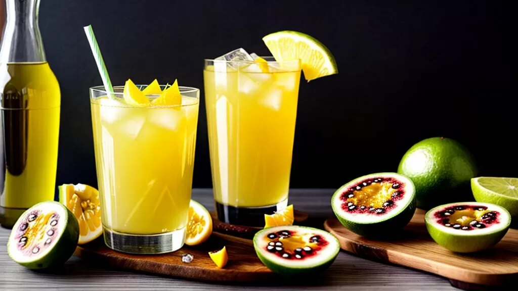 Coquetel de maracujá sem álcool