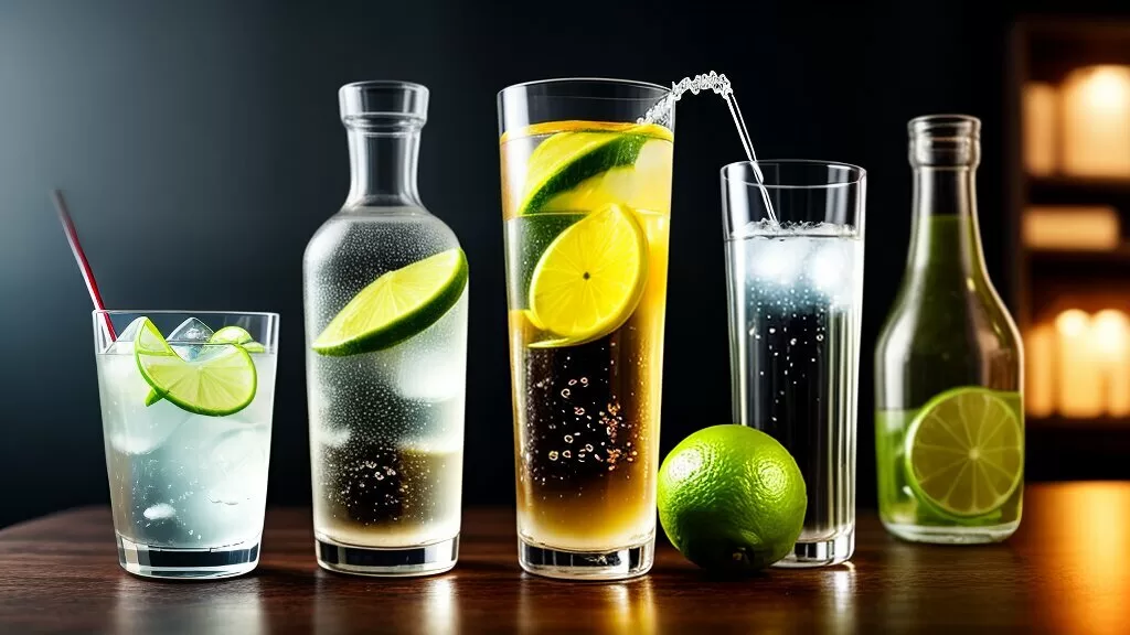 Drink com gin e tônica
