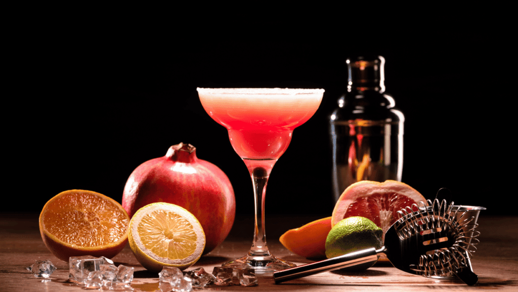 Receita Autêntica de Margarita 3 Drink de marguerita. frutas vermelhas