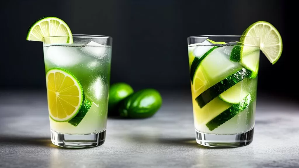 Gin e tônica de pepino