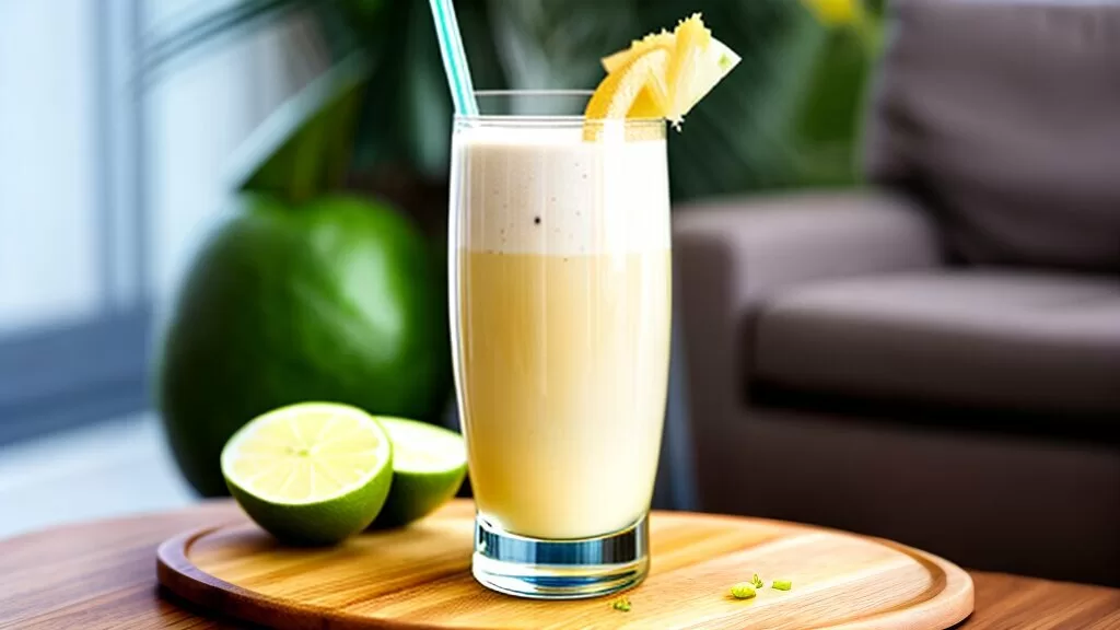 Piña Colada com abacaxi e coco