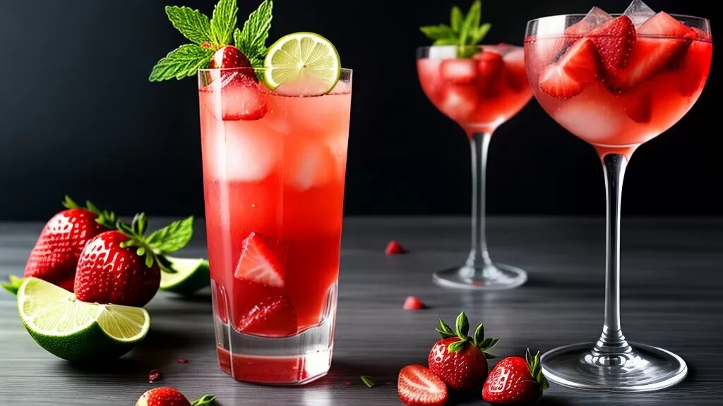 Strawberry Gin and Tonic