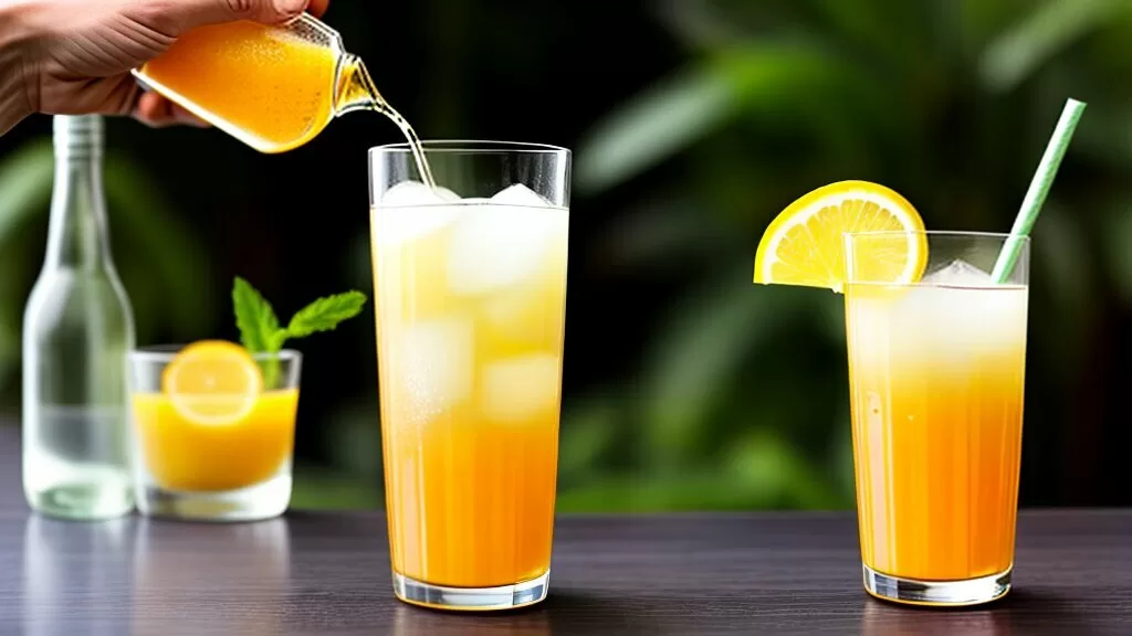 coquetel de maracujá com cachaça