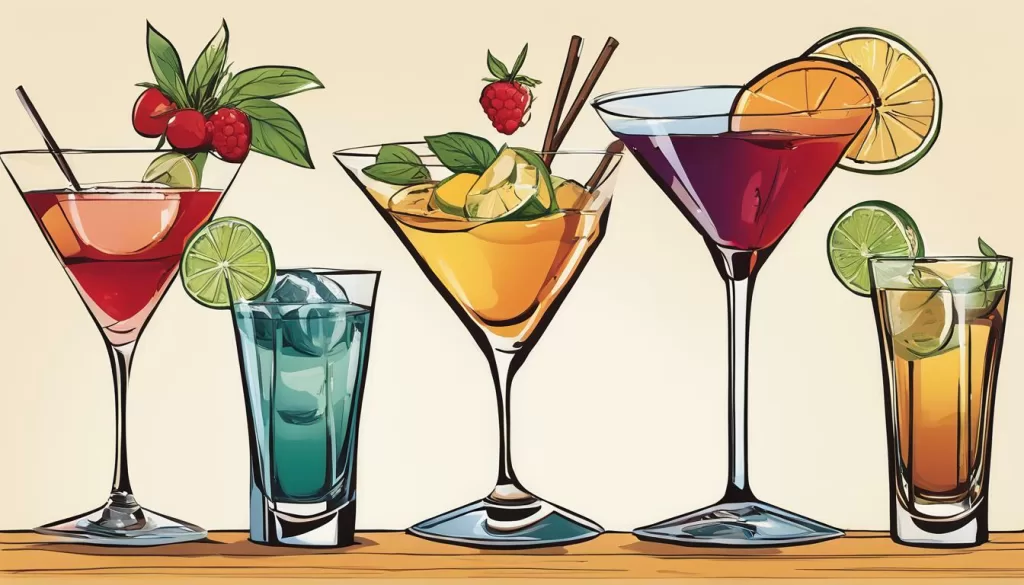 sugestões de drinks para carta de bar em casa