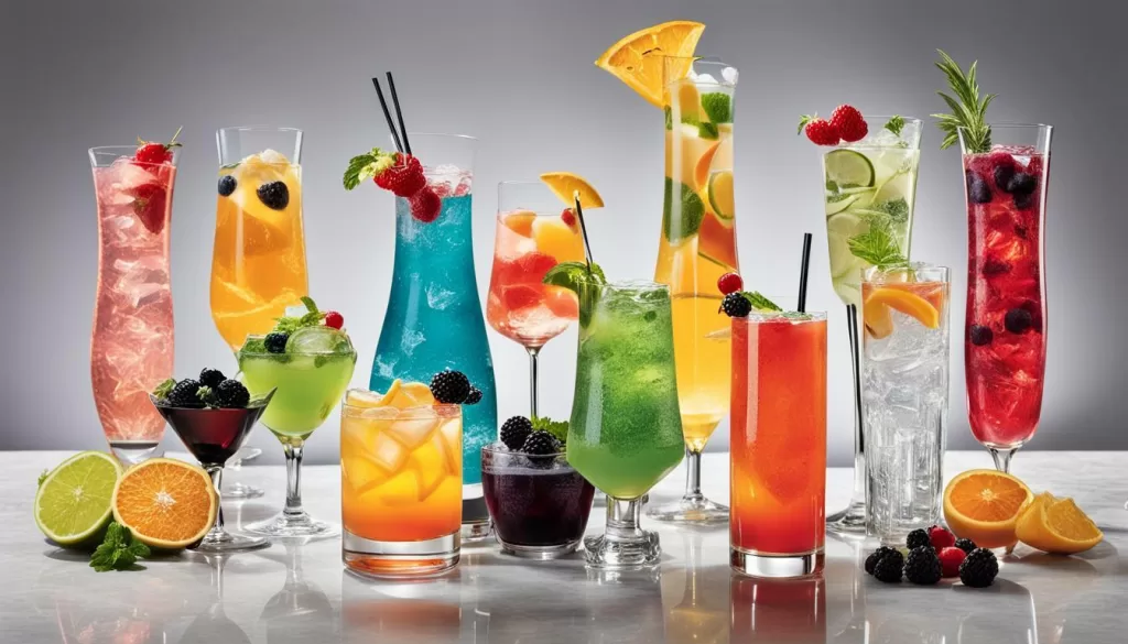 Drinks com Corote e vodka