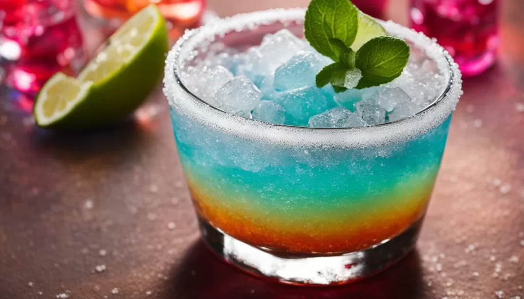 beber congelado com tequila