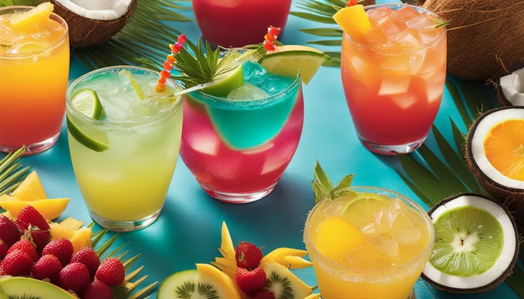 bebidas alcoólicas com água de côco