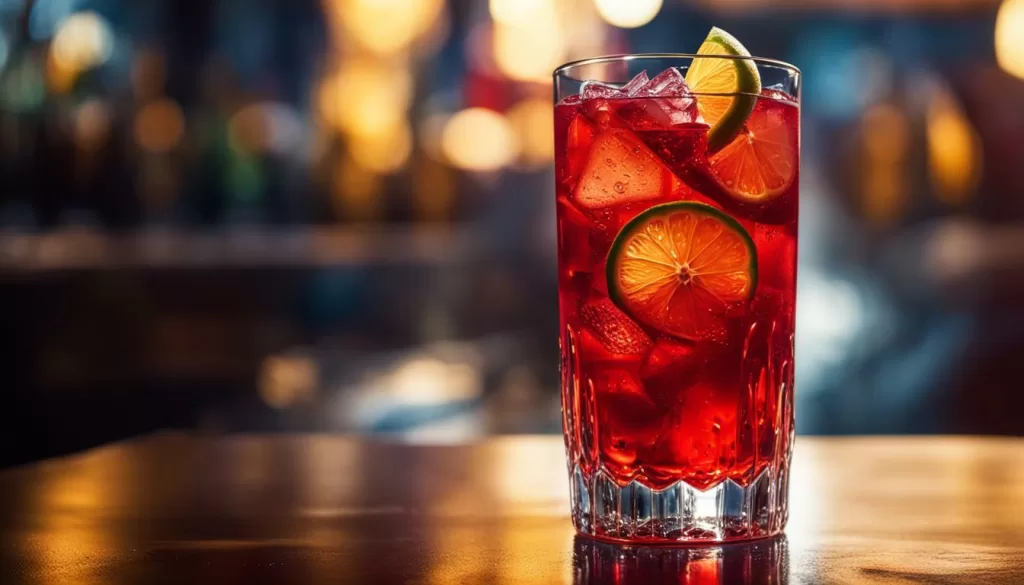 Campari com gelo