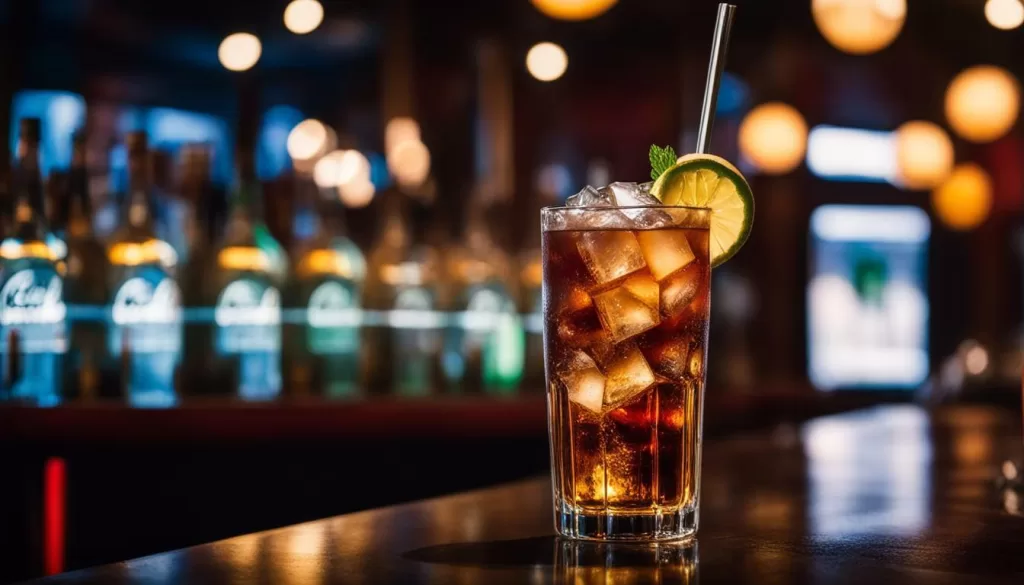 coca cola e álcool