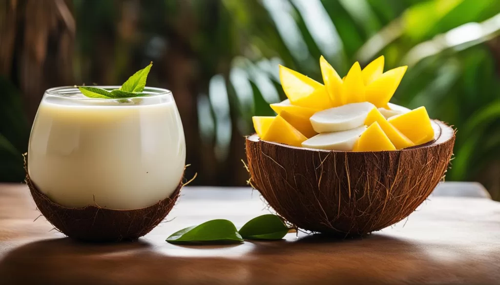 batida de coco com carambola