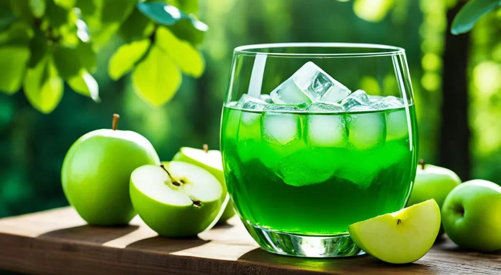 Bebidas autênticas com Licor de Maçã Verde
